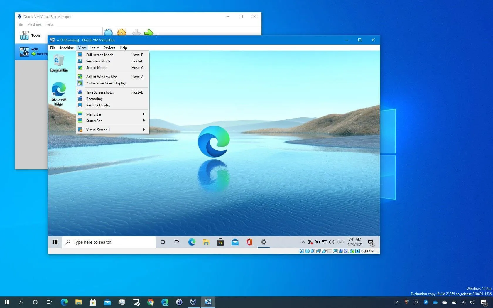 VirtualBox Screenshot 2